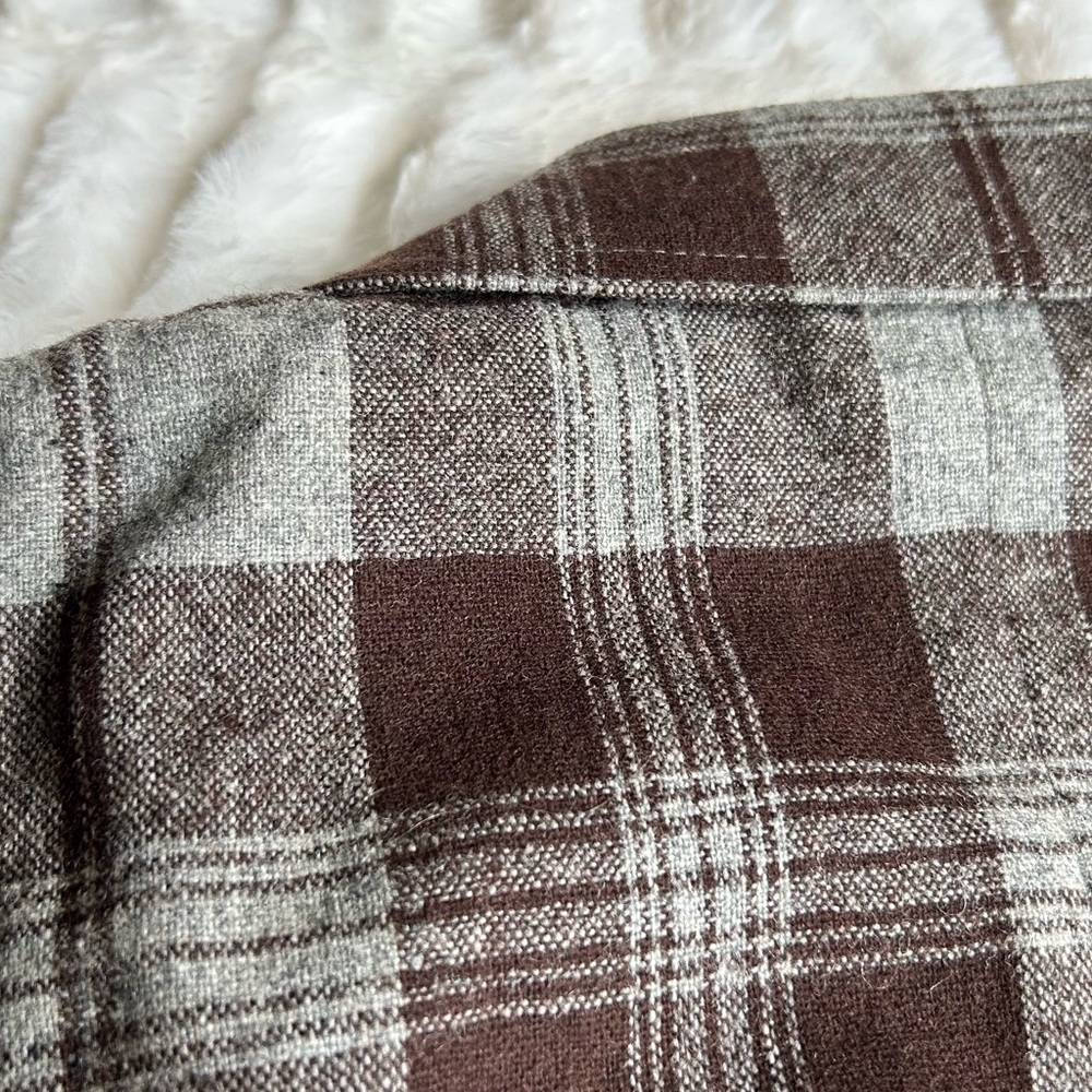 Vintage Wool Plaid Lined Vest - Picture 10 of 11